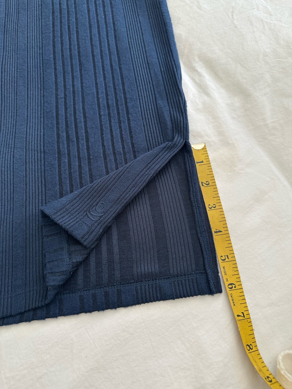 Cuddl Duds Navy Ribbed Knit Pants, size large - Picture 10 of 10